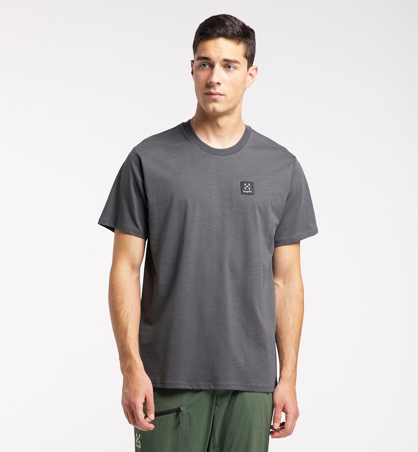 Haglöfs Mens Camp T-Shirt Black New Zealand 53210QJIA
